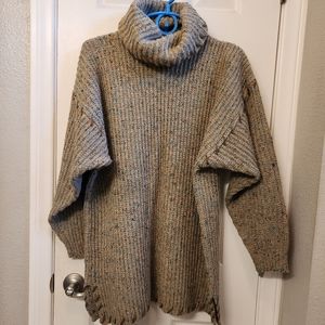 QPS vintage wool blend tunic sweater size M